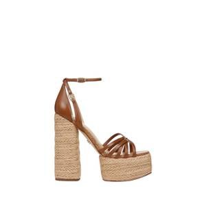NEW SAM EDELMAN women's kade platform sandal in rich cognac